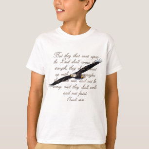 Wings as Eagles, Isaiah 40:31 Christian Bible T-Shirt
