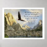 Wings As Eagles Isaiah 40:31 Poster at Zazzle