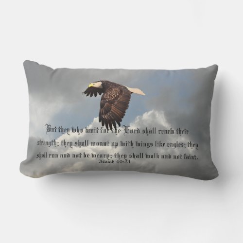 WINGS AS EAGLES LUMBAR PILLOW