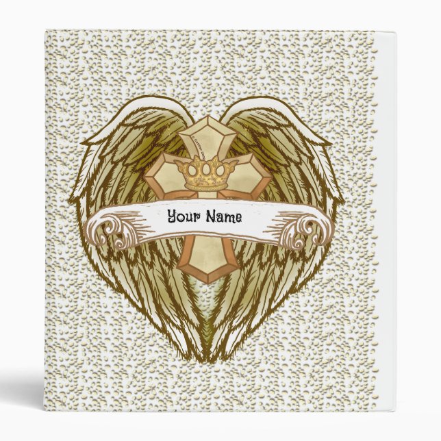 Wings Cross Crown Christian  binder (Front)