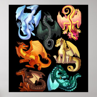 Wings fire Jade Winglet Dragonets Moonwatcher Win Poster