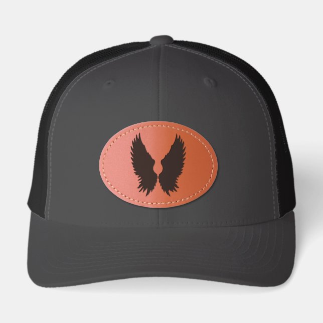 Wings hate leather patch hat (Front)