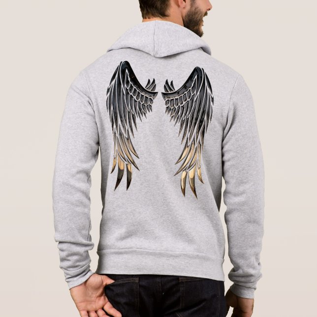 wings hoodie (Back)