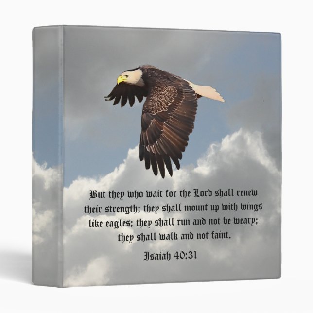 WINGS LIKE EAGLES 3 RING BINDER (Front/Spine)