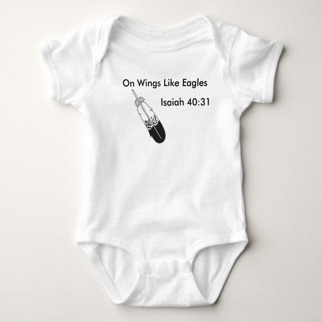 Wings like Eagles, baby Bodysuit (Front)