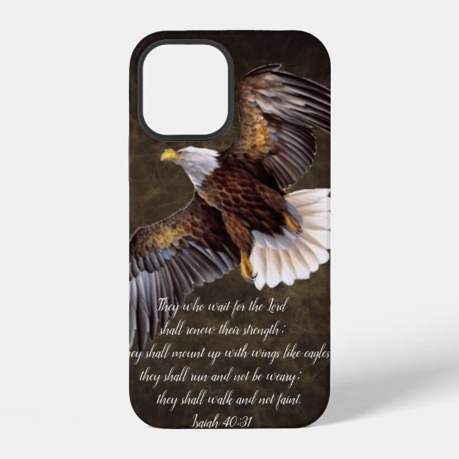 Wings like eagles iphone case (Back)