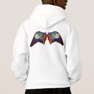WINGS OF AN EUROPEAN ROLLER HOODIE