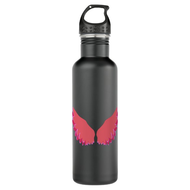 Wings of Angel Stainless Steel Water Bottle (Front)