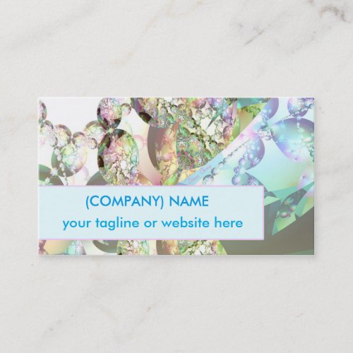 Wings of Angels Amethyst Crystal Abstract Fractal Business Card