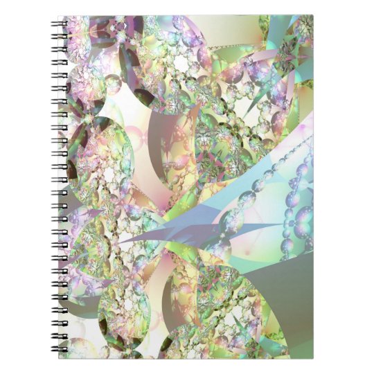 Wings of Angels – Celestite & Amethyst Crystals Notebook