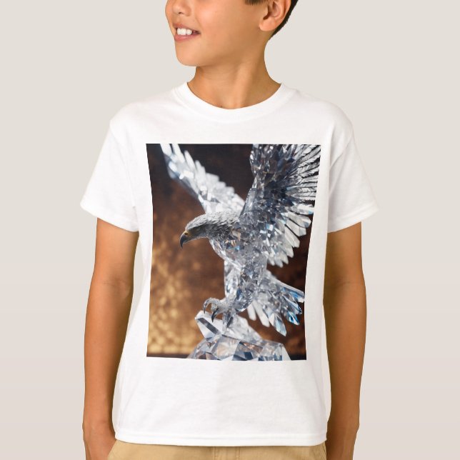 Wings of Change: Crystal Eagle Transformation Tee (Front)