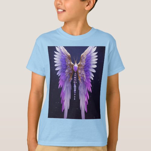 Wings of Cosmic Whimsy A Mystical Ink Drawing T_Shirt