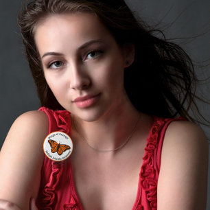 Wings of Courage Multiple Sclerosis Awareness Button
