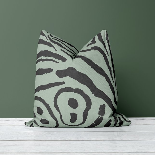 Wings of Echo Smoky Forest Throw Pillow (Creator Uploaded)