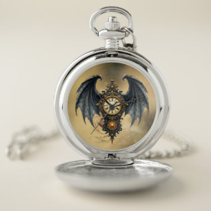 Wings of Eternity – The Timeless Guardian. Pocket Watch