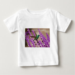 Wings of Faith Sparkling Violet-ears Hummingbird Baby T-Shirt