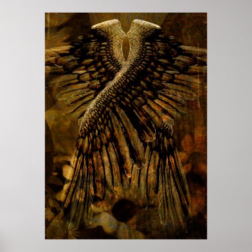 Wings of fallen angel poster