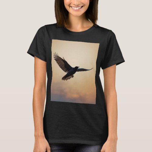 Wings of Freedom Bird Silhouette T_Shirt Collecti