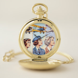 Wings of Her Own pocket watch