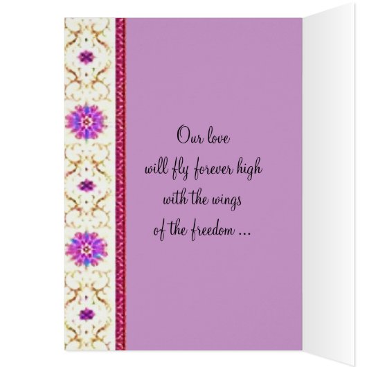 Wings of Love Card (Inside (Left))