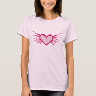 Wings Of Love Grunge Style T-Shirt