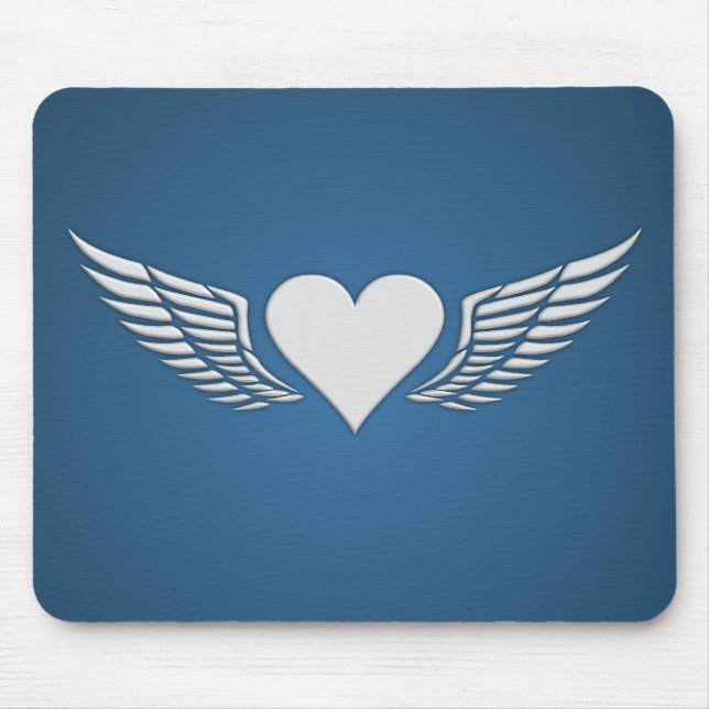 Wings of Love mousepad, customize Mouse Pad (Front)