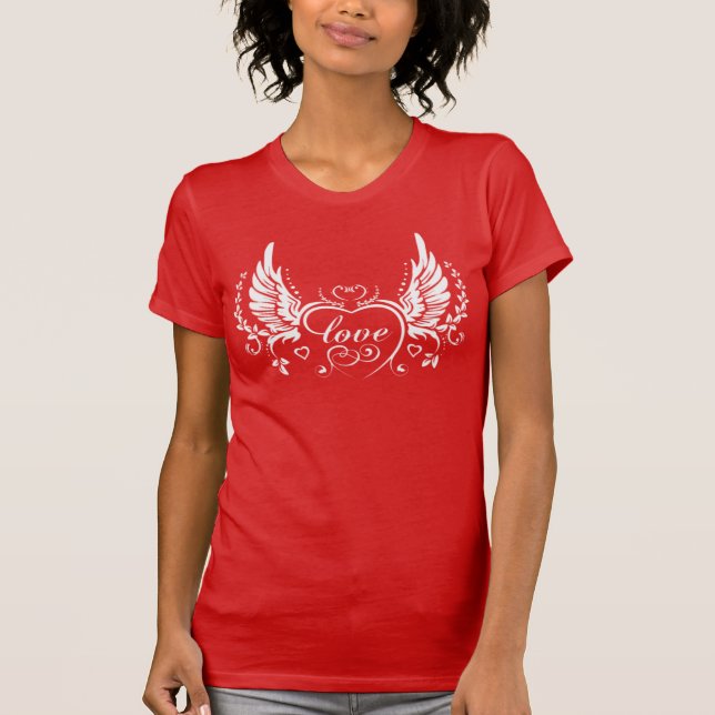 Wings of Love. Personalize  T-Shirt (Front)