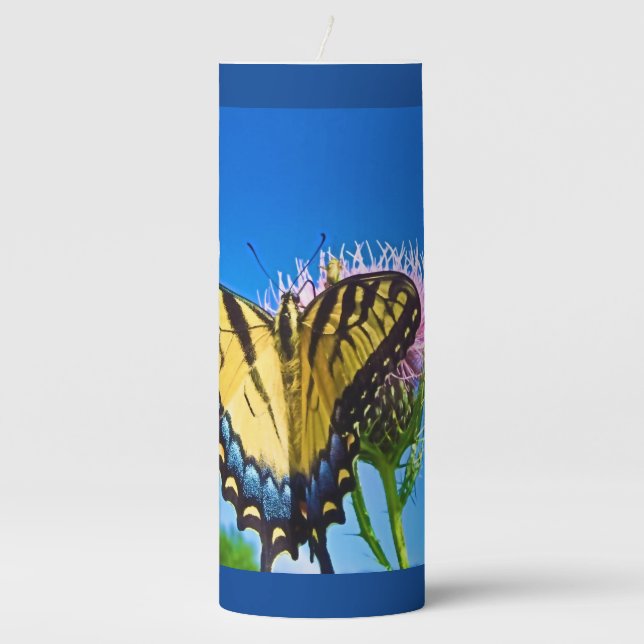 Wings of Love Pillar Candle (Front)