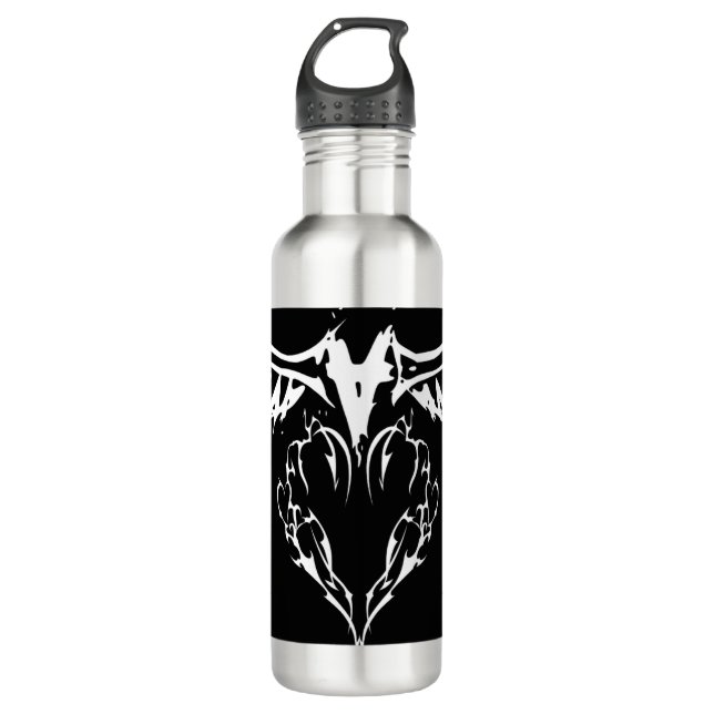 Wings of love  stainless steel water bottle (Front)