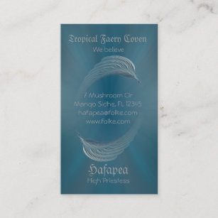 Wings of Peace Abstract Art Business Card