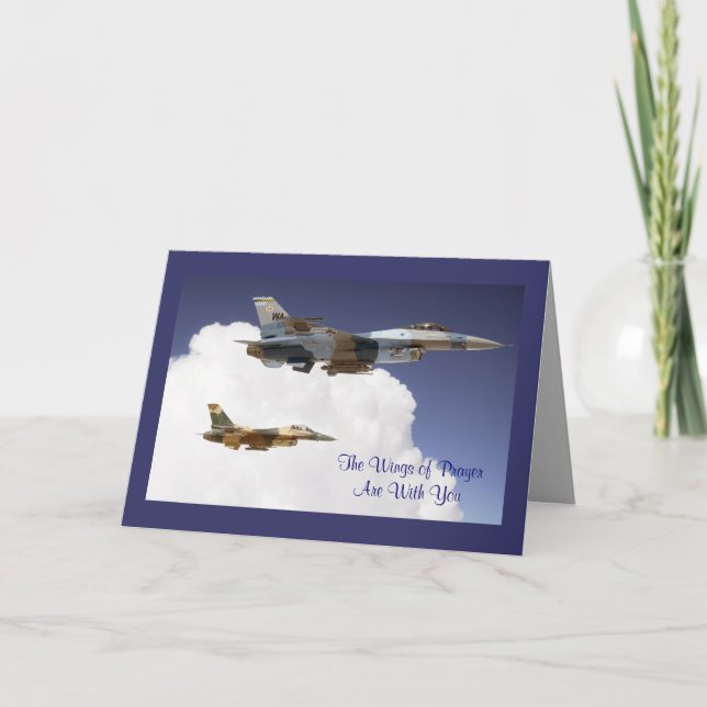 Wings of Prayer Letterpress Thank You Card (Front)
