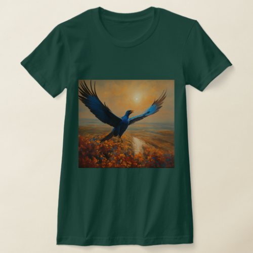 Wings of Splendor Colourful Avian Majesty T_Shirt