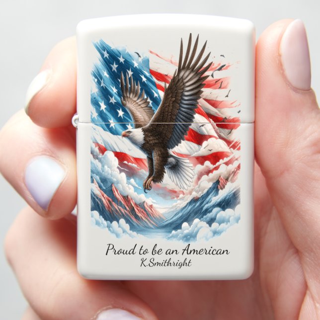 Wings of the Brave Zippo Lighter (In Hand)
