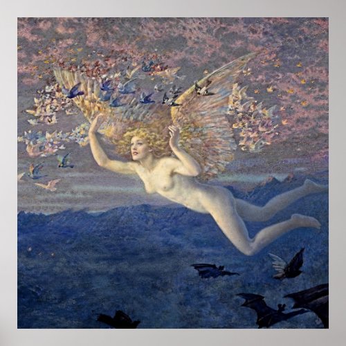Wings of the Morning by Edward Robert Hughes Poster