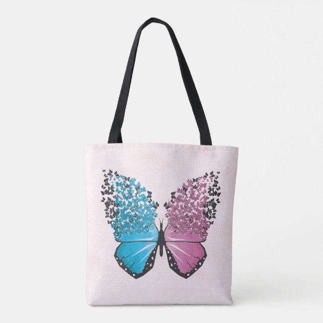 Wings of Transformation Tote Bag (Back)