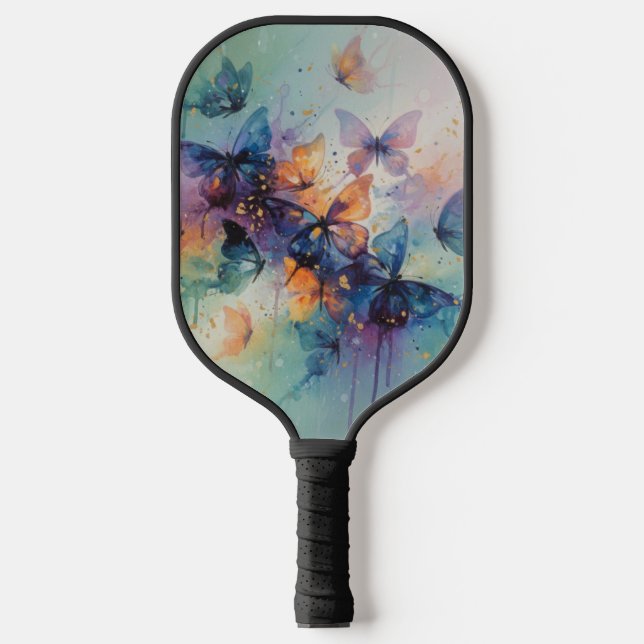Wings of Whimsy and Light Carbon Fiber Pickleball Paddle (Front)
