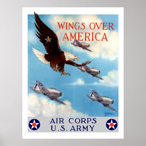 Wings Over America __ Air Corps Poster