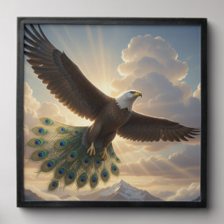 Wings Over the Golden Peaks Peel And Stick Photo Tile