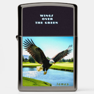 Wings Over the Green Zippo Lighter