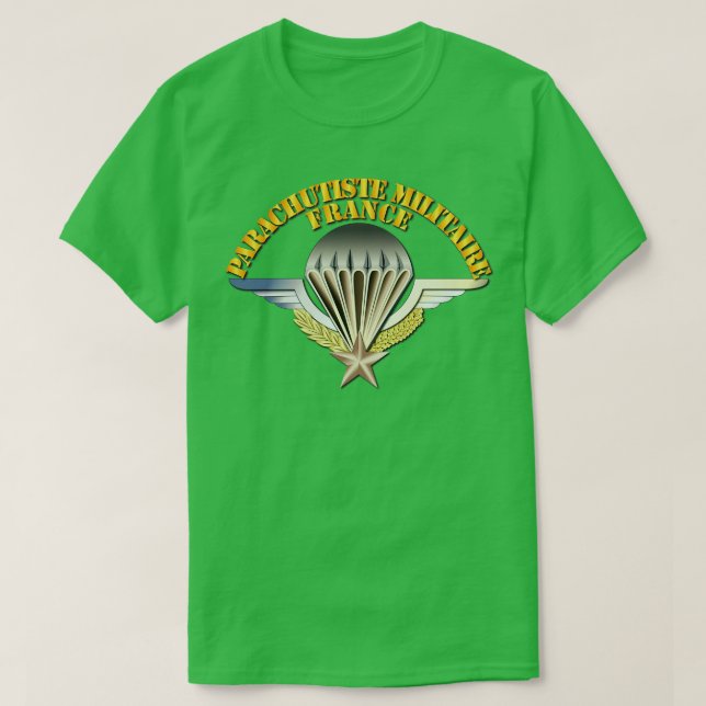 Wings Parachutiste Militaire France T-Shirt (Design Front)