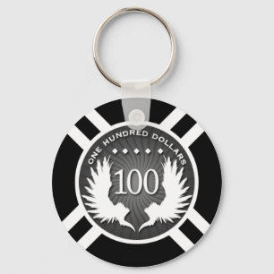 Wings - Poker Chip Keychain