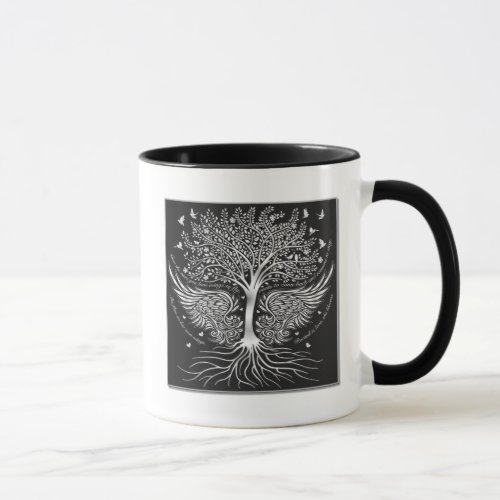 Wings To Fly and Tree with Roots Coffee Mug