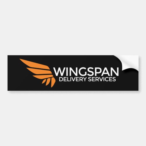 WINGSPAN Delivery Services bumper sticker black