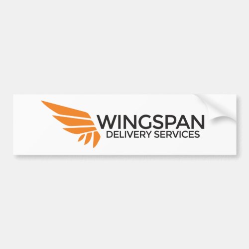 WINGSPAN Delivery Services bumper sticker white