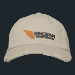 WINGSPAN Logo Rugged Cap<br><div class="desc">What would a torpedo delivery agent be without a trusty (and well-worn) piece of headwear? This cap has been around the galaxy, and perhaps survived a few run-ins with evil space pirates, before making its way to your head. Includes the embroidered logo of WINGSPAN Delivery Services, and EVE Online corporation....</div>