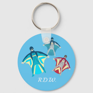 Wingsuit Skydiving Keychain