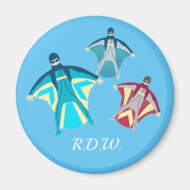 Wingsuit Skydiving Magnet (Front)