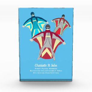 Wingsuit Skydiving Themed Acrylic Award