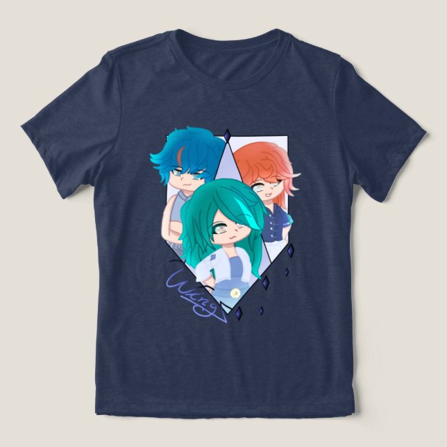 Wingz Warriors Tri-Blend Shirt (Design Front)