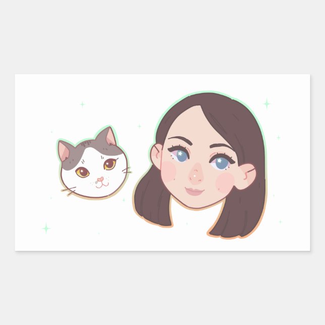 Wini and Matty Rectangle Sticker (Front)